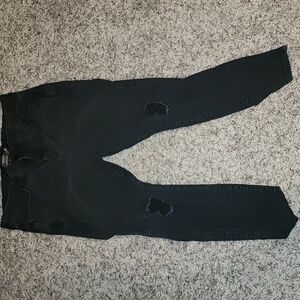 Torrid Black Distressed Skinny Jeans 20W Bombshell